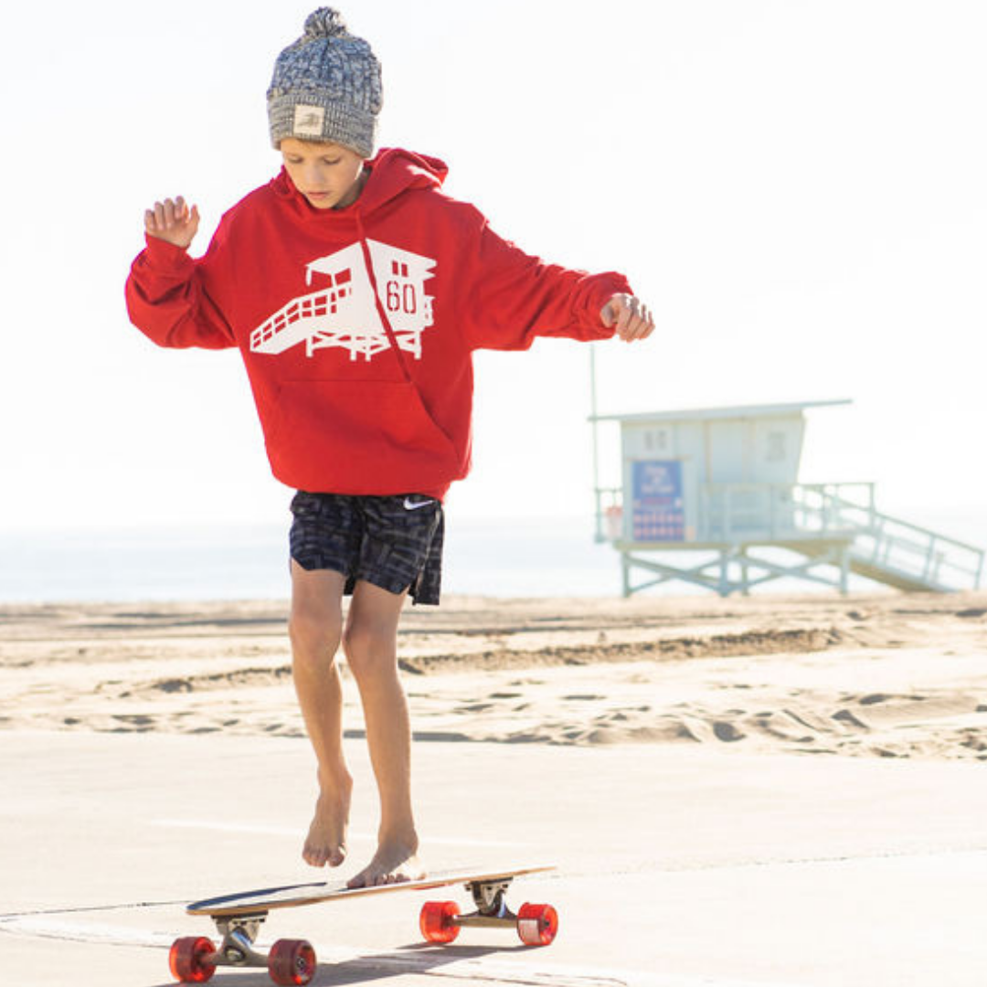 Tower60 Lifeguard Red Youth Hoodie
